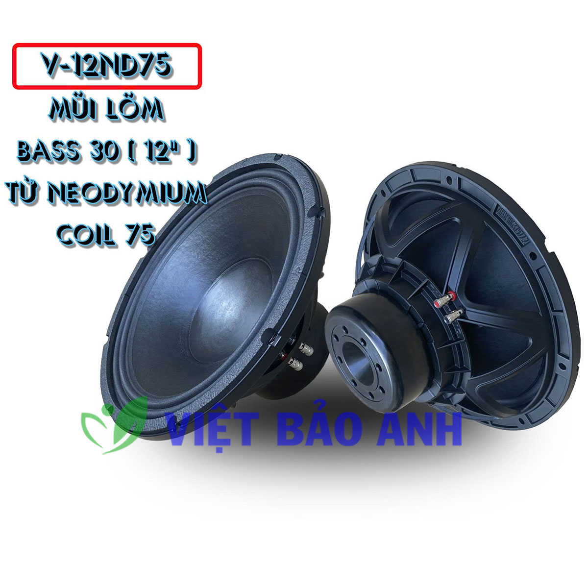 Loa bass 12inch V12ND75L - từ NEO